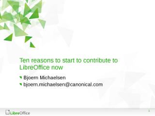 10 reasons to contribute to LibreOffice today