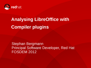 Analysing LibreOffice with Compiler plugins