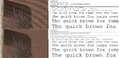Exemplo de imagens com a qualidade aumentada pelo algoritmo Lanczos.