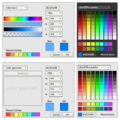 Color picker and custom color dialog