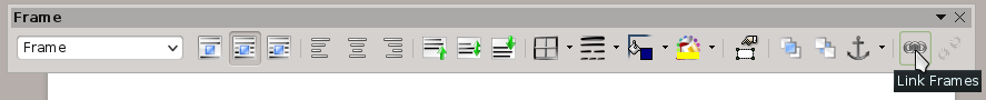 screenshot Frame Toolbar