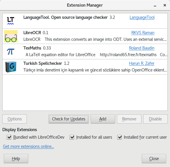 Extension manager. Anastasiy's Extension Manager.