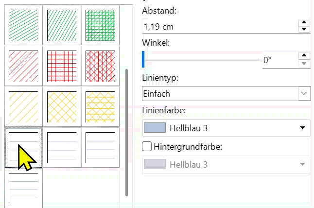 Saved hatching patterns / Gespeicherte Schraffuren
