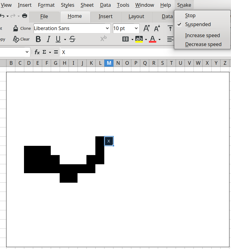 Snake pixels game.