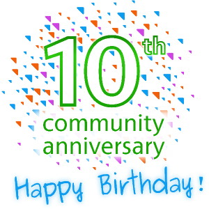 10th community anniversary