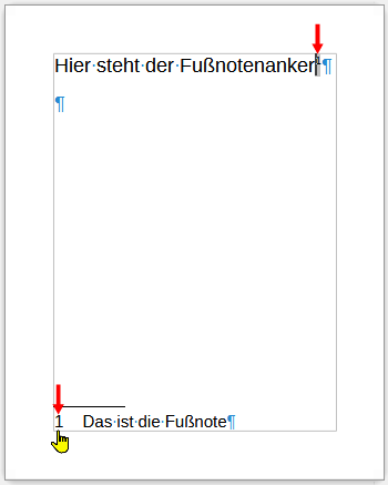 File:7503DE Writer DokumentMitFußnote.png