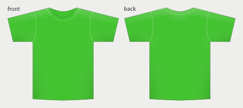 color t shirt template