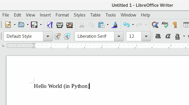 Libreoffice Python