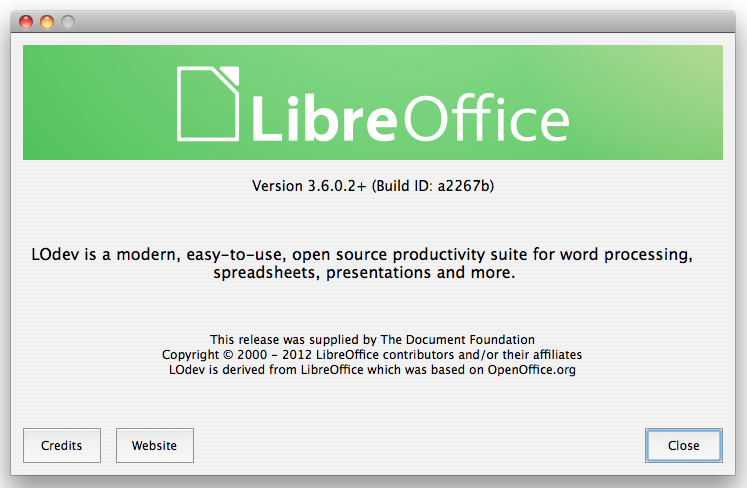 File:LibreOffice 3.6.0.2 plus About box.png