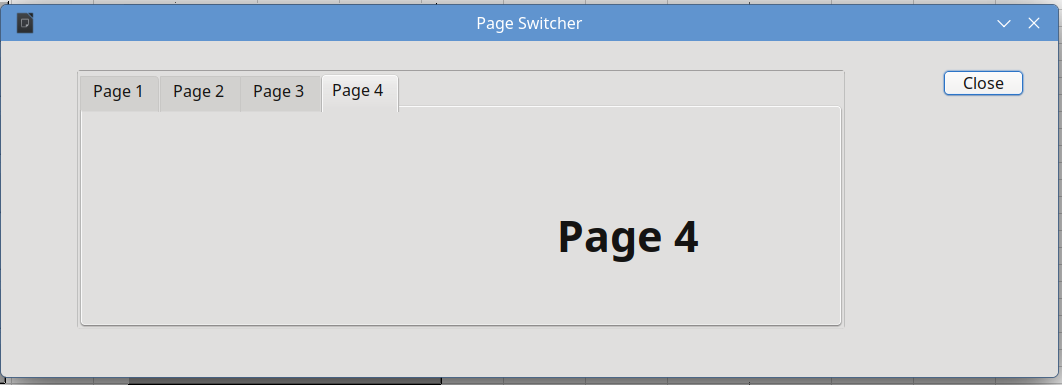 A dialog with tabs.