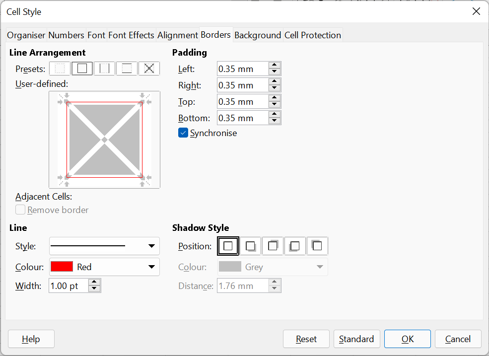 How to cross out a cell in Excel