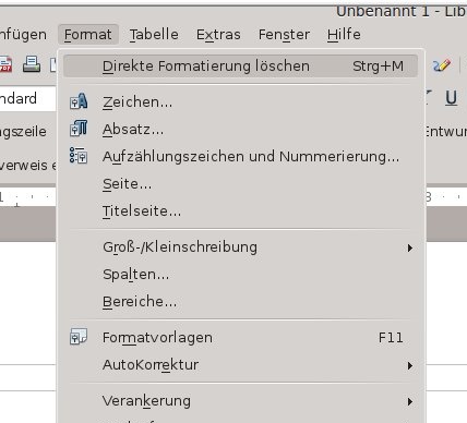 fig:Standard formatting