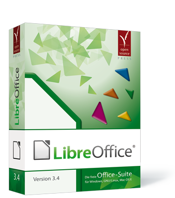 DE LibreOffice 3.4 box cover