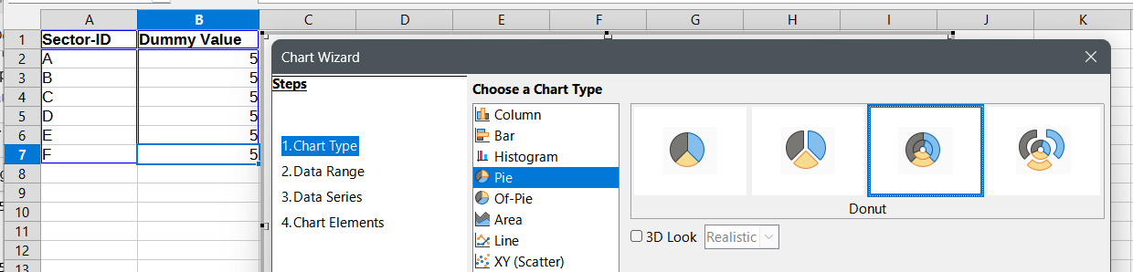 Step 'Chart Type' of chart wizard
