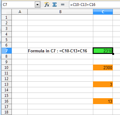 Copy of calculation screen