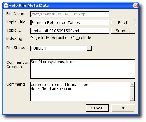 Meta data - Apache OpenOffice Wiki