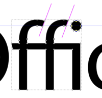 Close-up of ligature