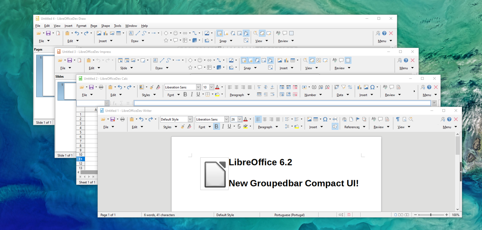 The new Groupedbar Compact UI