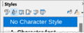 "No Character Style" Sidebar