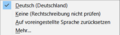 Sprache Für Auswahl