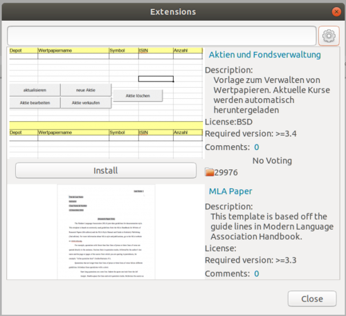 Adicionar Extensões no LibreOffice