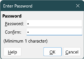 "Enter Password" dialog - Track Changes - Protect ON