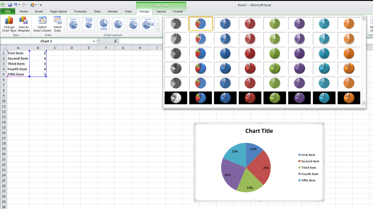 Chart Styles The Document Foundation Wiki