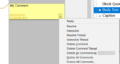 Context menu "Commands for Comment"