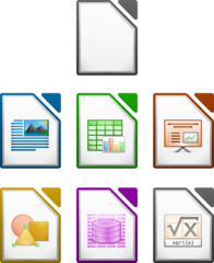 all application icons from LibreOffice