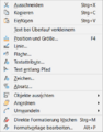 Kontextmenu Textfeld