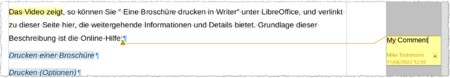 Comments in Writer - The Document Foundation Wiki