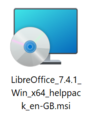 Win11 - LibreOffice installation files version 7.4.1 64-Bit - Helppack