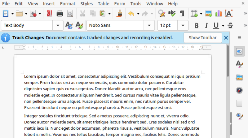 File:Track changes infobar in LibreOffice 7.2.png