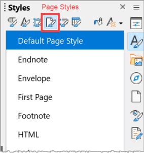 "Page Styles"