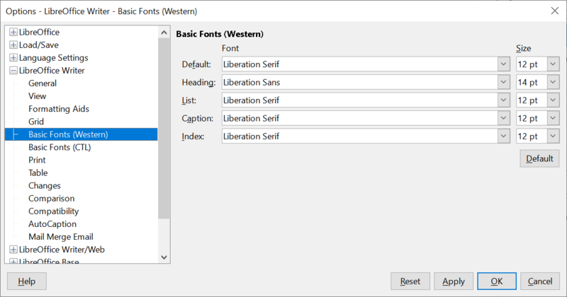 File:202110EN09 Dialog Optionen LibreOfficeWriter Grundschriftarten westlich.png