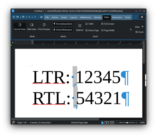 BiDi control characters are now shown along with other control characters.