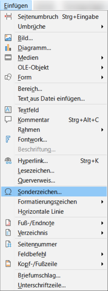 File:742DE Writer Menü EinfügenSonderzeichen.png