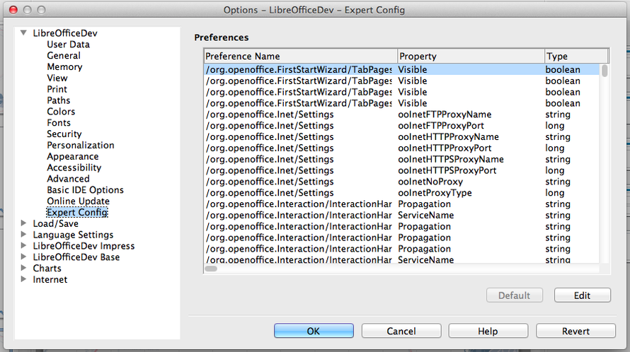 Config page. Config page