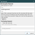 "Set Passwort" dialog - Protect ON