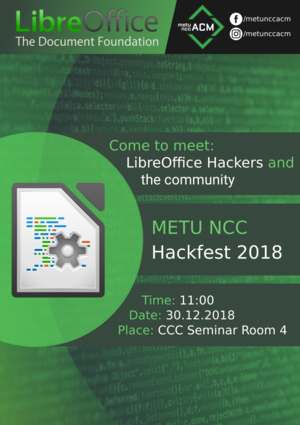 METU NCC ACM LibreOffice Hackfest 2018 Poster