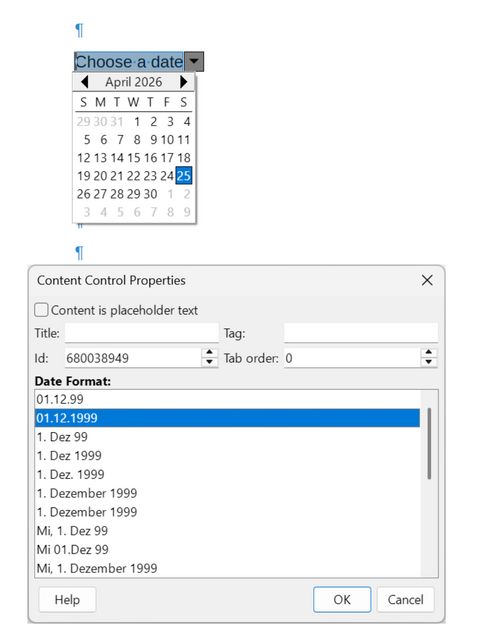 Content Controls in Writer - The Document Foundation Wiki