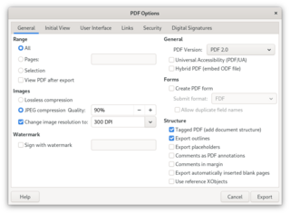 File:PDFExportDialog.png - The Document Foundation Wiki