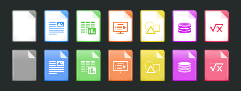 File:Mime Type Icons Redesign Proposal 2015-11-06 v1 Dark BG.png