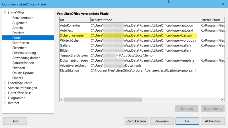 File:202006 LODEHB Dialogbox Optionen LibreOffice - Pfade.png