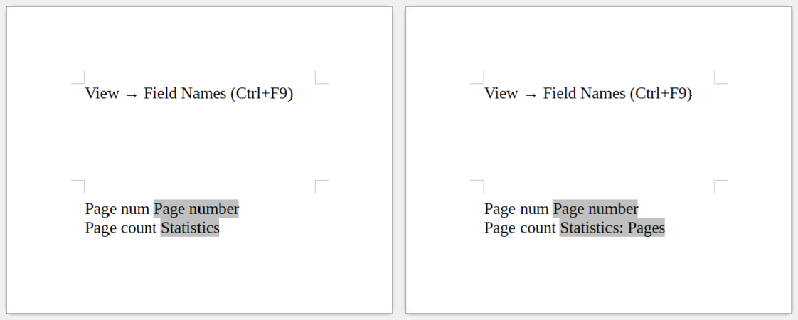 Field names now include a subtype description.